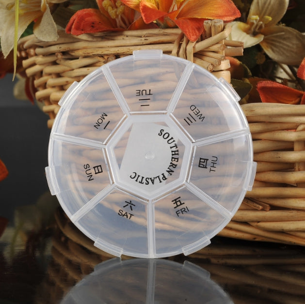 Custom Logo Transparent seven-compartment box | Premium Corporate Gifts and Custom Gifts