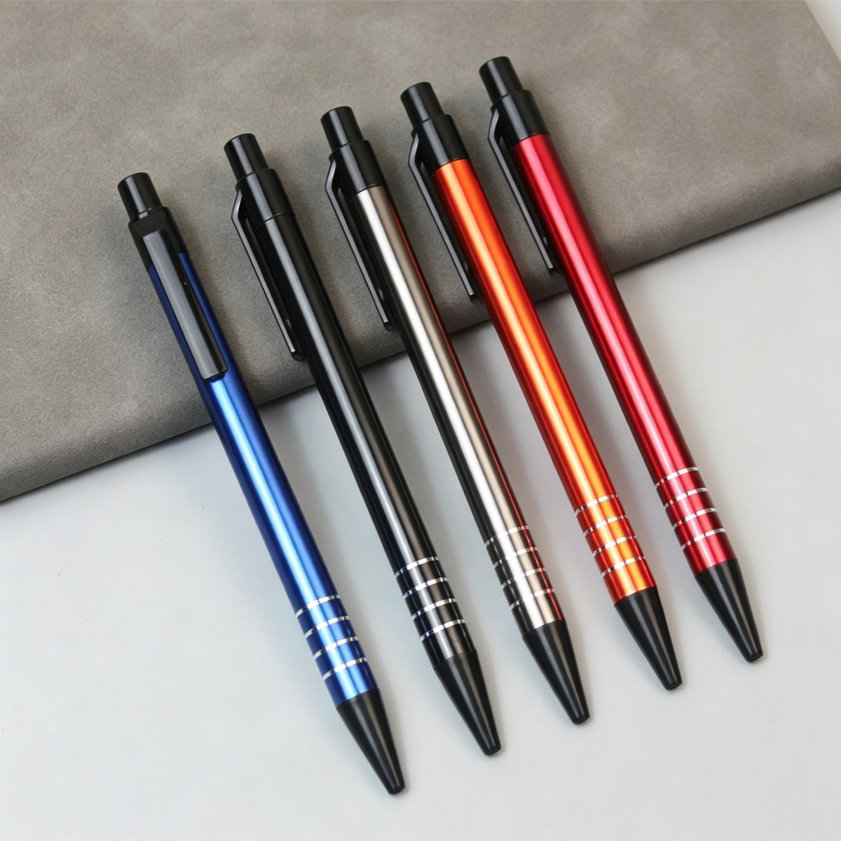Custom Logo Metal Ring Push-Button Promotional Pen | Premium Corporate Gifts and Custom Gifts