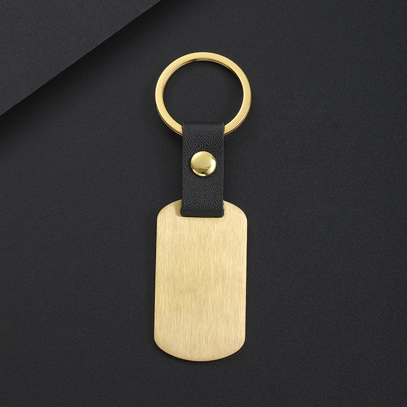 Custom Logo Metal leather buckle tag keychain | Premium Corporate Gifts and Custom Gifts