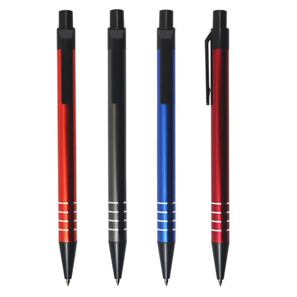 Custom Logo Metal Ring Push-Button Promotional Pen | Premium Corporate Gifts and Custom Gifts