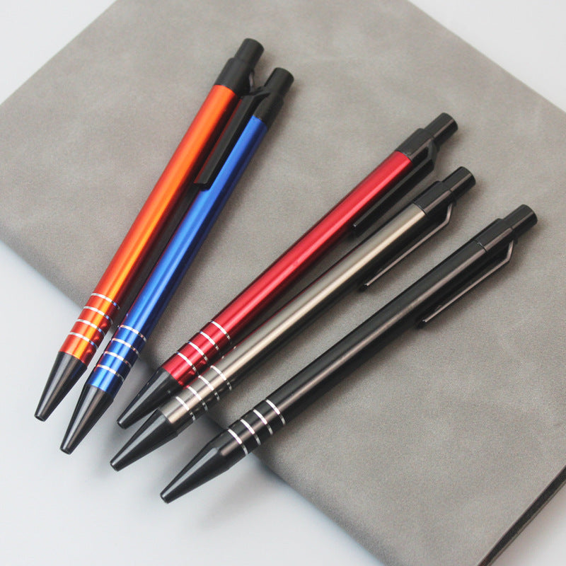 Custom Logo Metal Ring Push-Button Promotional Pen | Premium Corporate Gifts and Custom Gifts