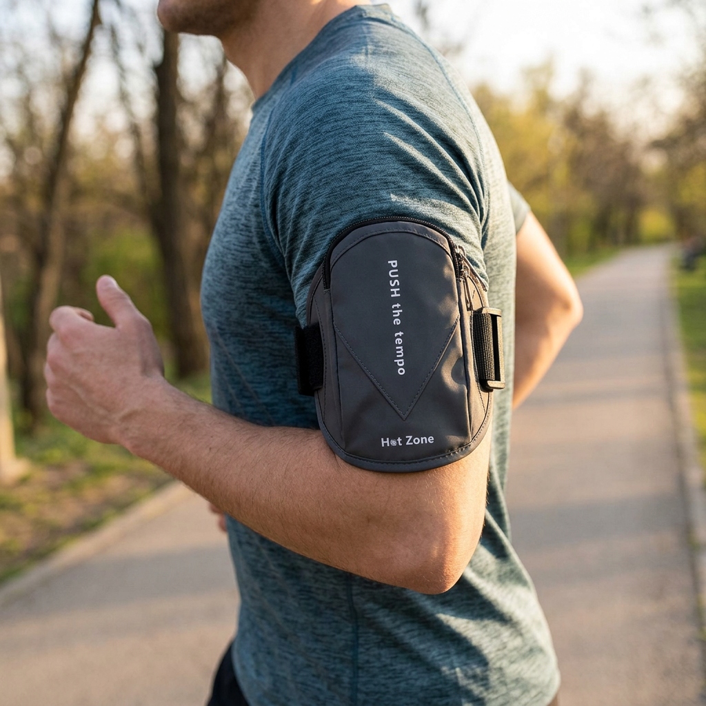 Custom Logo Sports Reflective Arm Bag